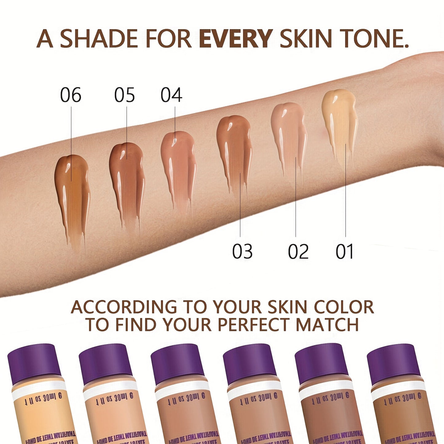 2pcs Flawless Liquid Foundation