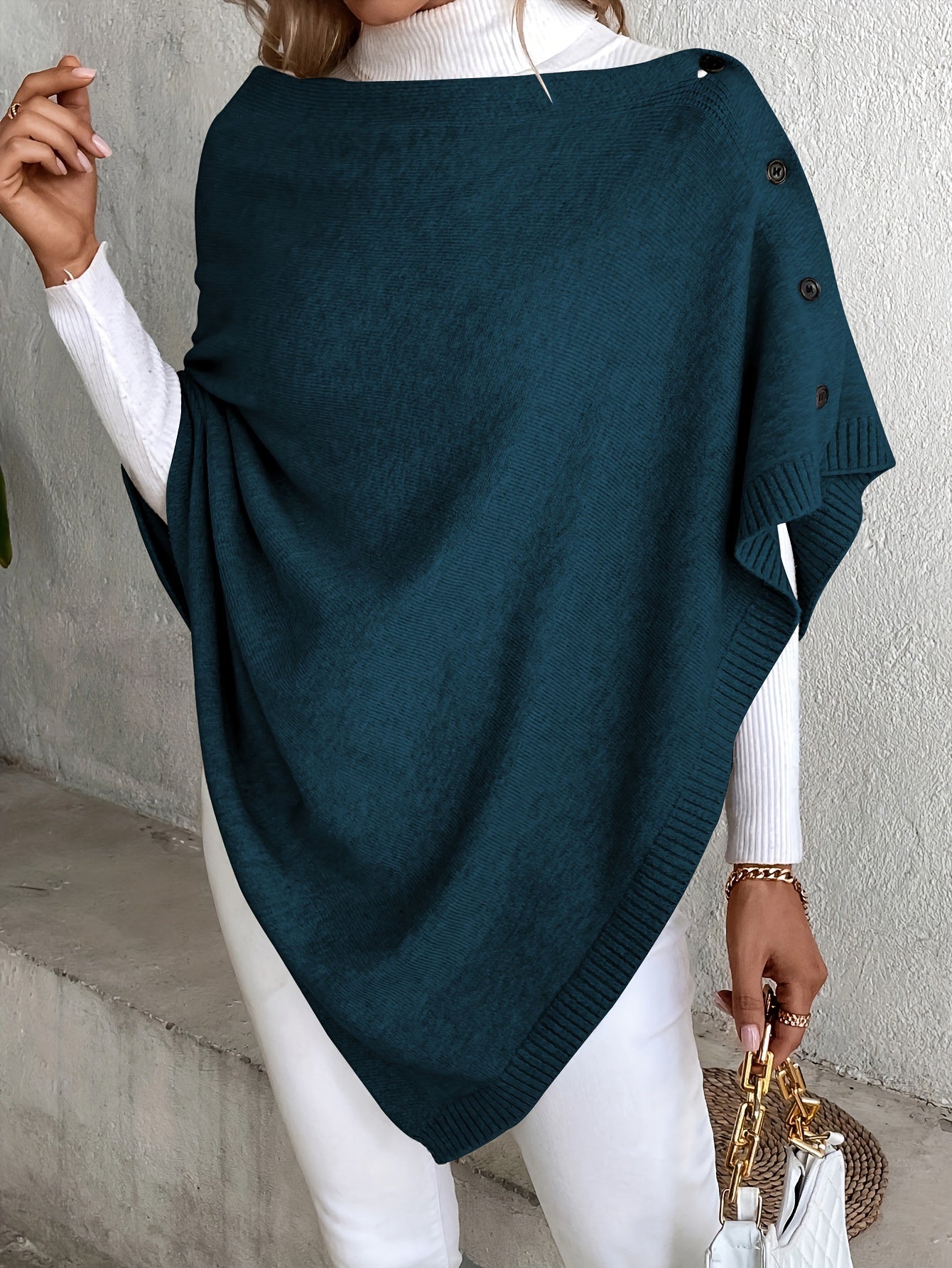 Elegant Stylish Solid Color with Buttons