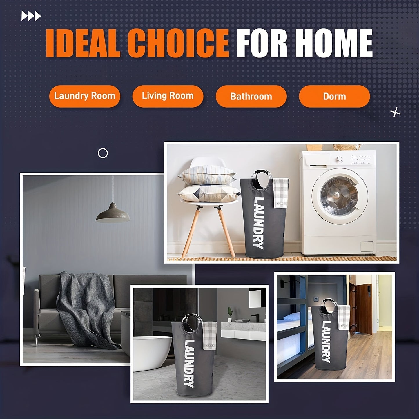 X-Large Collapsible Laundry Basket