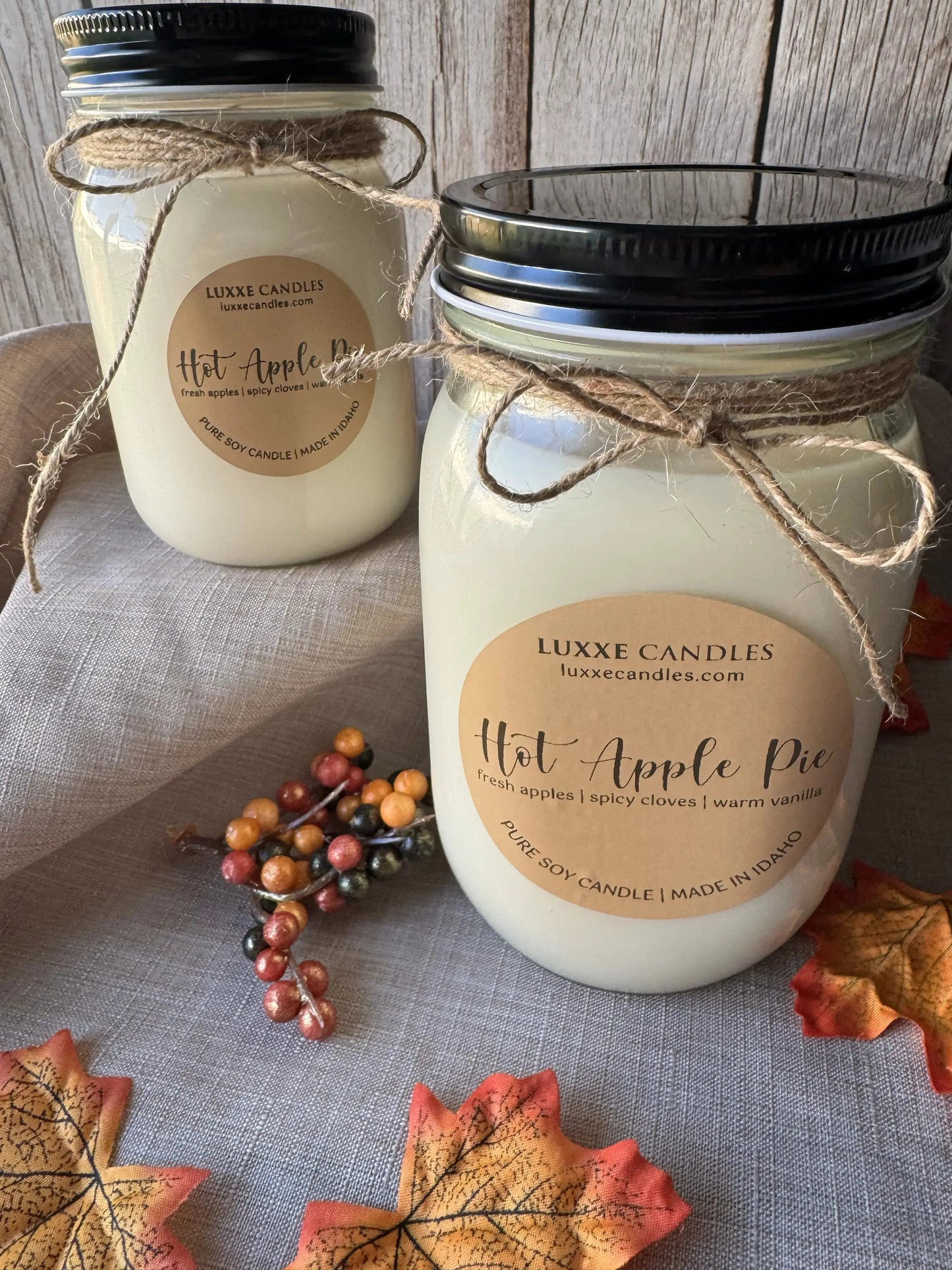 Hot Apple Pie Fall Scent | Organic Soy Candle