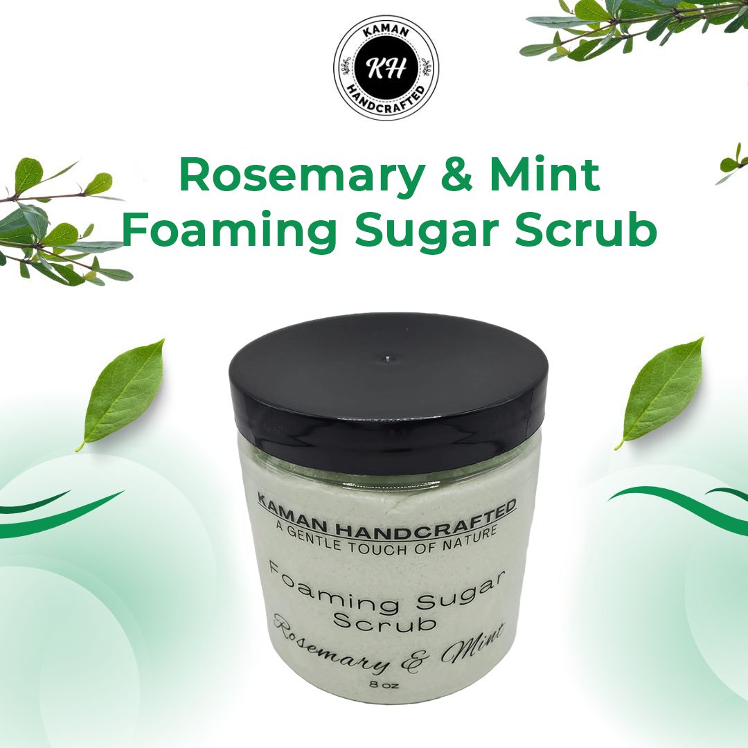 Rosemary Mint Foaming Sugar Scrub