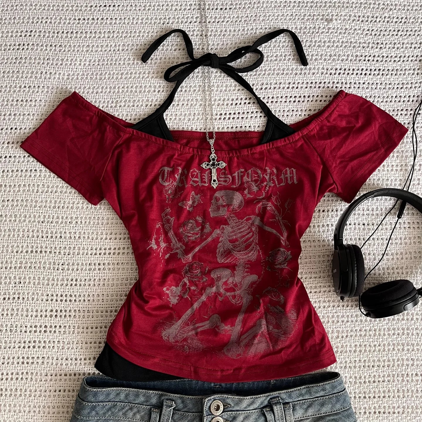 Millennium 2000s Y2k crop top
