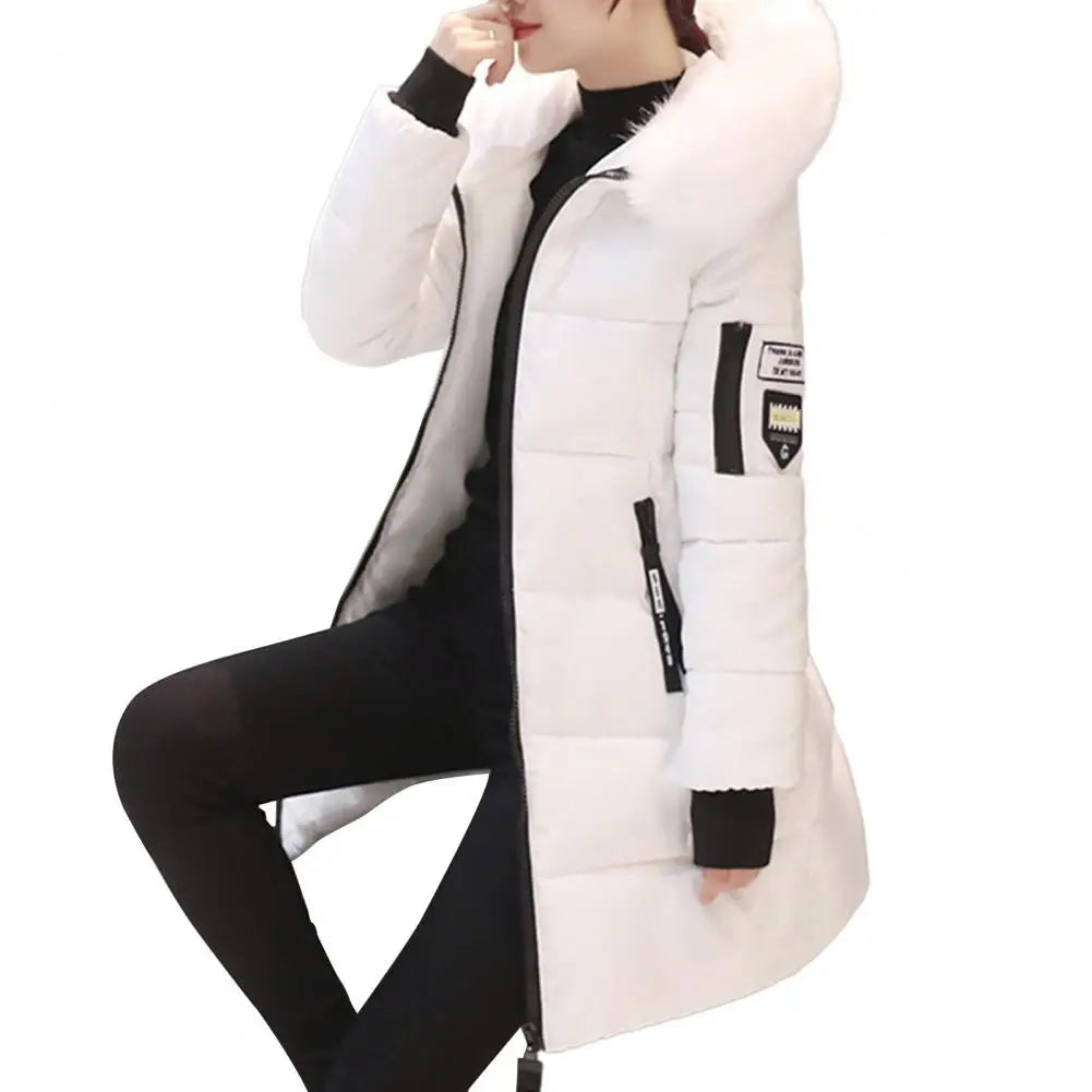 Women's Winter Down Cotton Hooded Long Coats