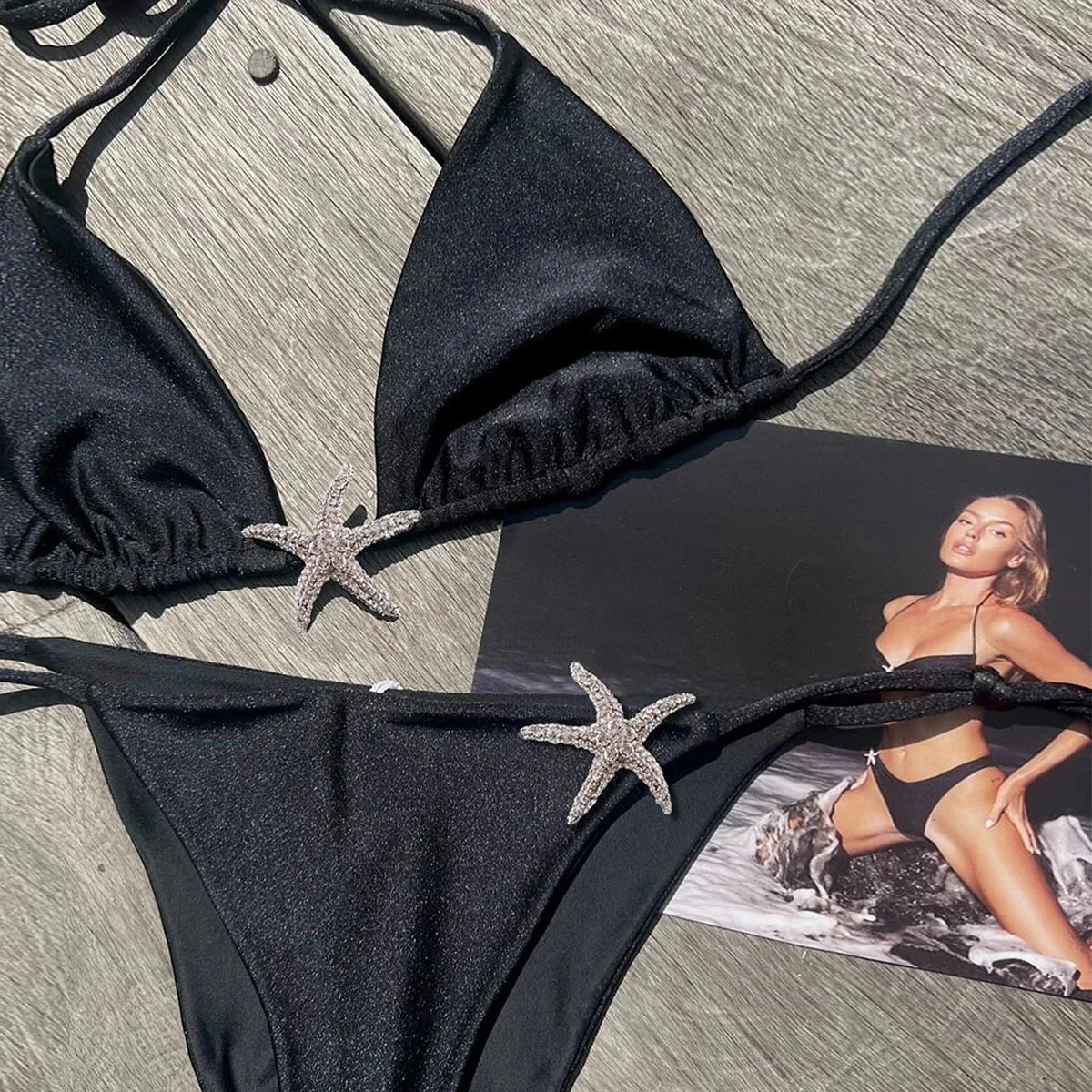 Women's Push Up Halter Bikini Set