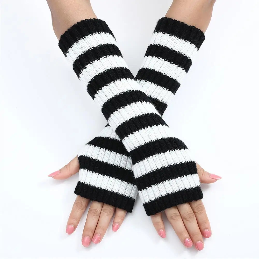 Y2K Fashion Women's Knitted Fingerless Arm Warmers