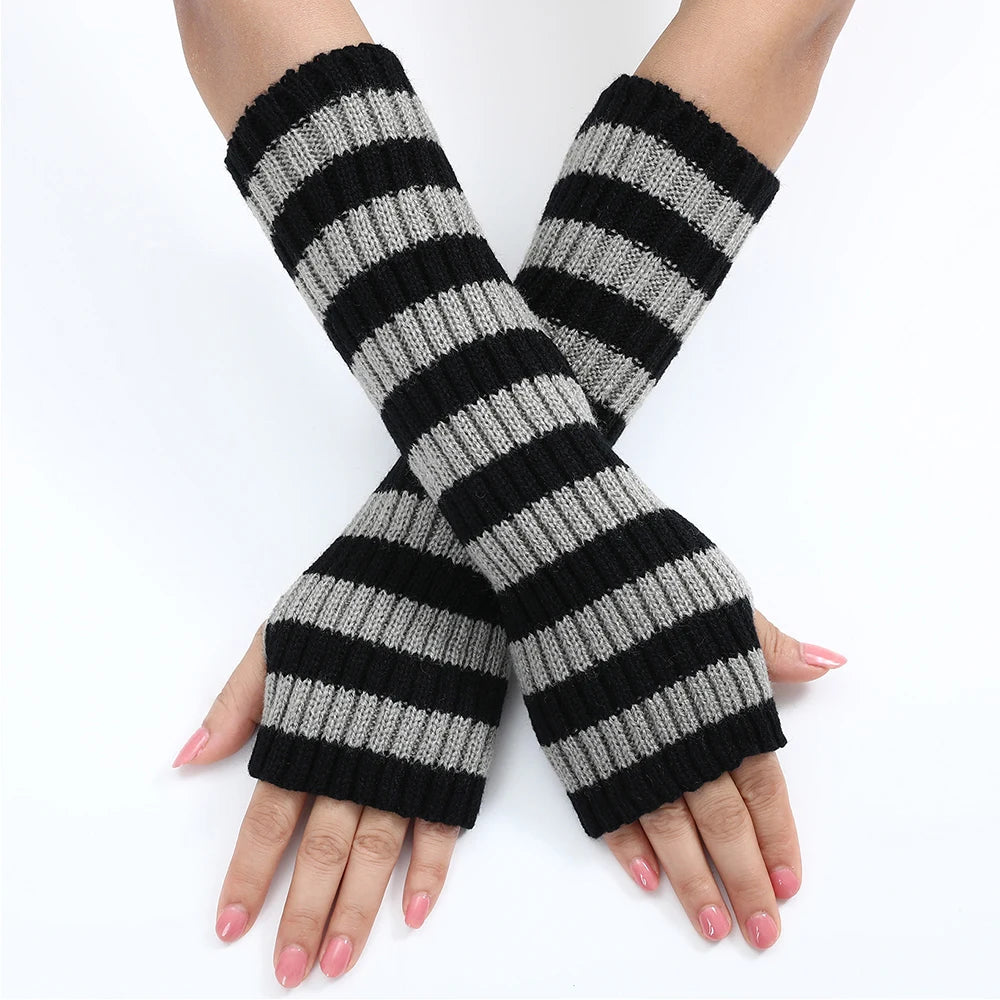 Y2K Fashion Women's Knitted Fingerless Arm Warmers