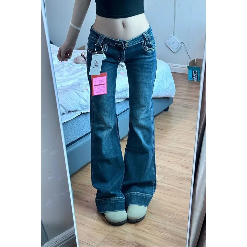 Vintage Y2K Jeans High Street Low-Waisted Jeans