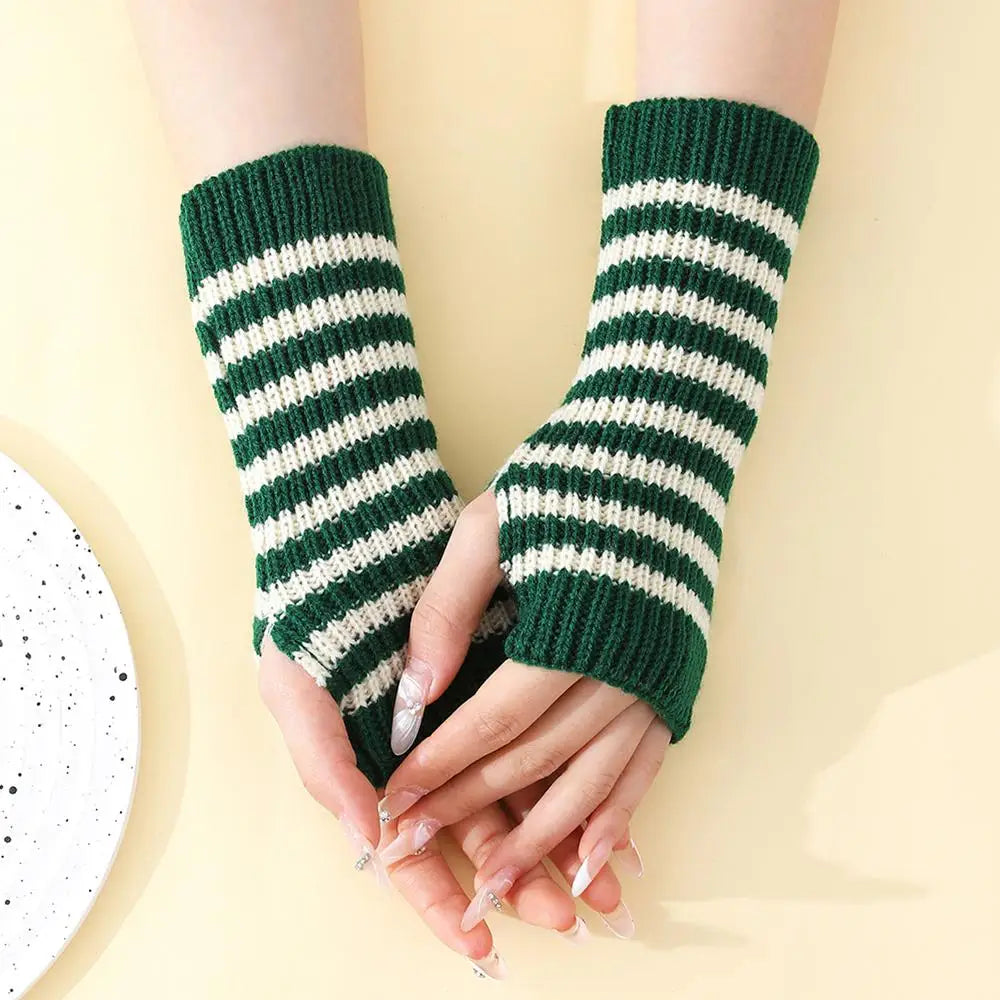 Y2K Fashion Women's Knitted Fingerless Arm Warmers