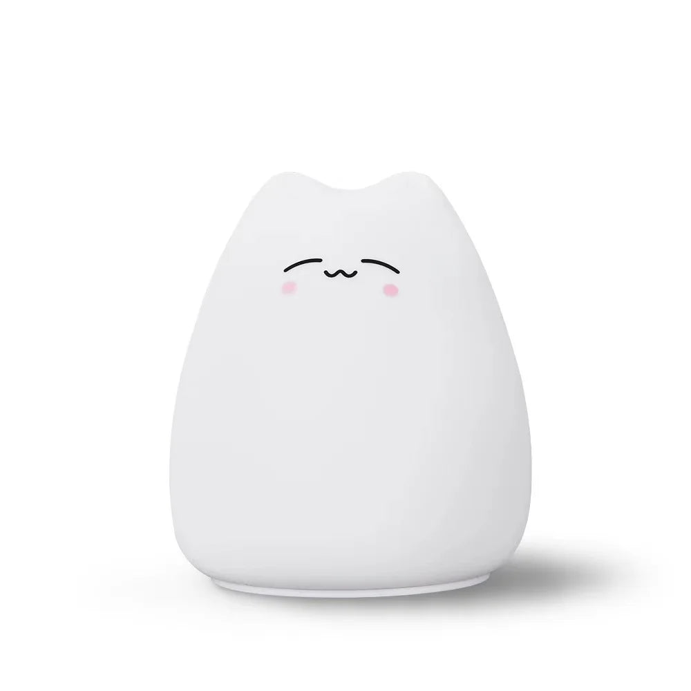 Portable Soft Silicone Cute Cat LED Night Light