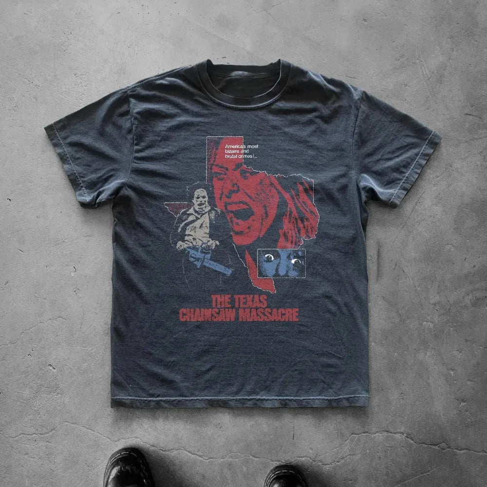 Vintage Texas Chainsaw Massacre T-Shirt | 1990s Horror Graphic Tee