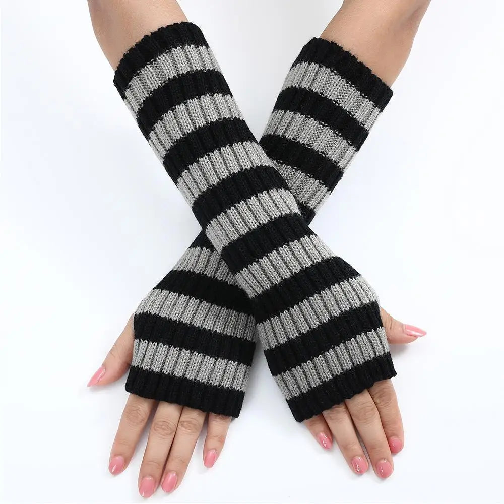 Y2K Fashion Women's Knitted Fingerless Arm Warmers