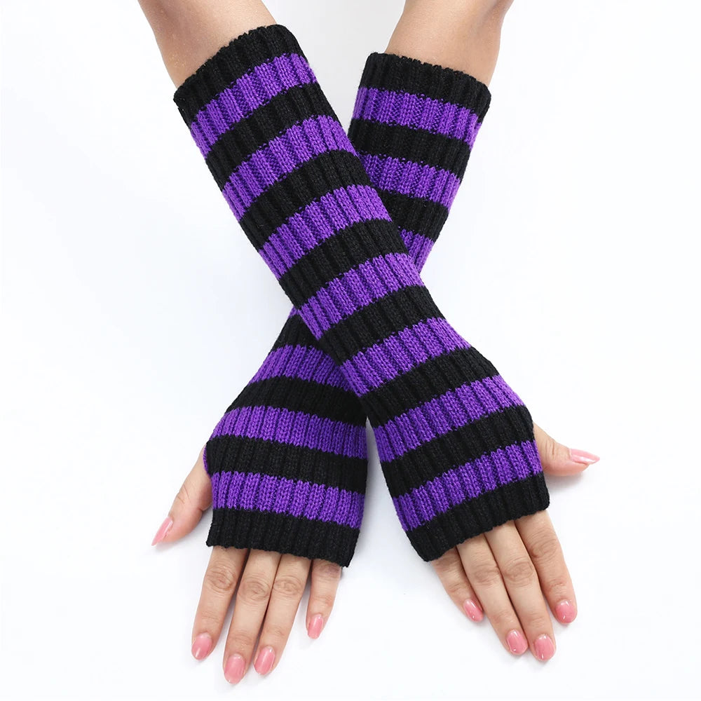 Y2K Fashion Women's Knitted Fingerless Arm Warmers