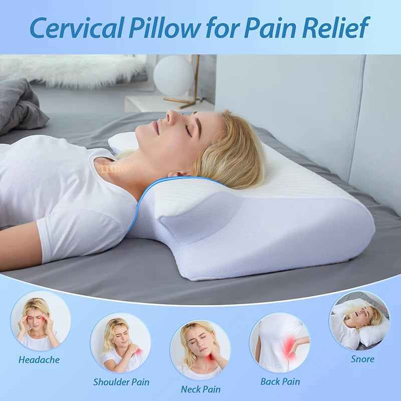 RestRelief Orthopedic Neck Pain Cervical Ergonomic Pillow