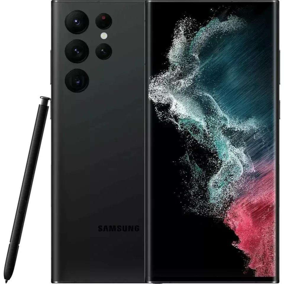 Samsung Galaxy S22 Ultra 5G 128GB (BLACK ) SM-S908U1 | Factory Unlocked | Brand New in Sealed Box | US Model | Android Smartphone with S Pen | Pro-Grade Camera | 6.8" QHD+ AMOLED Display | Snapdragon | Works with All Major Ca
