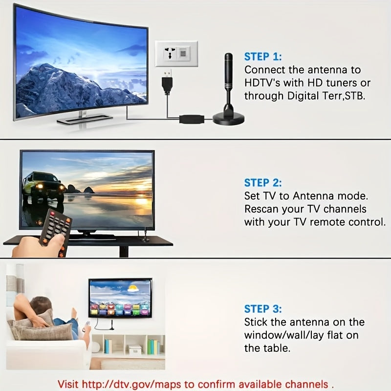 2025 Smart Indoor TV Antenna