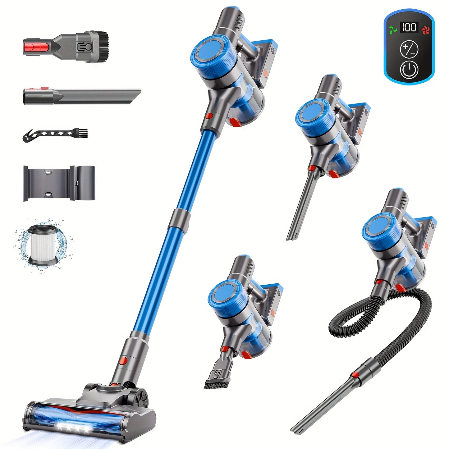 35-45kPa Powerful Cordless Vacuum Stick Vacuum Cleaner