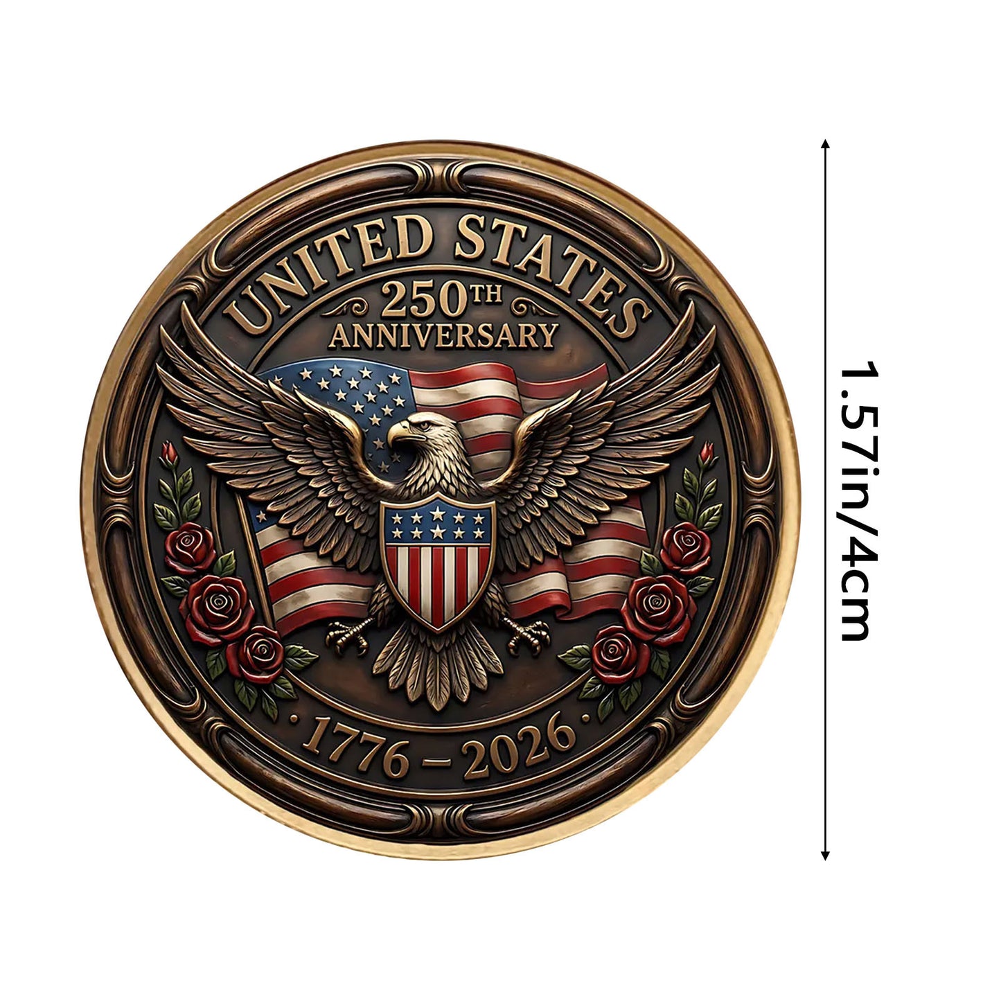 250th Anniversary 3D Embossed Commemorative Coin