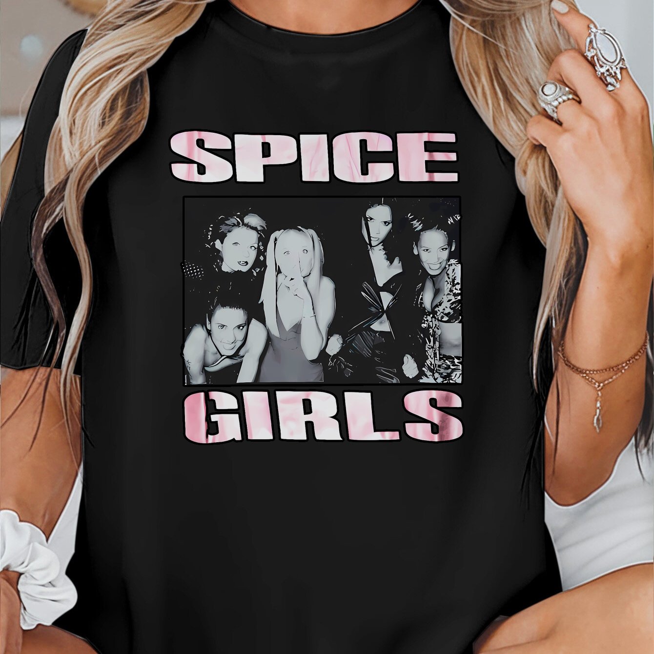 Spice Girls Black and White T-shirt