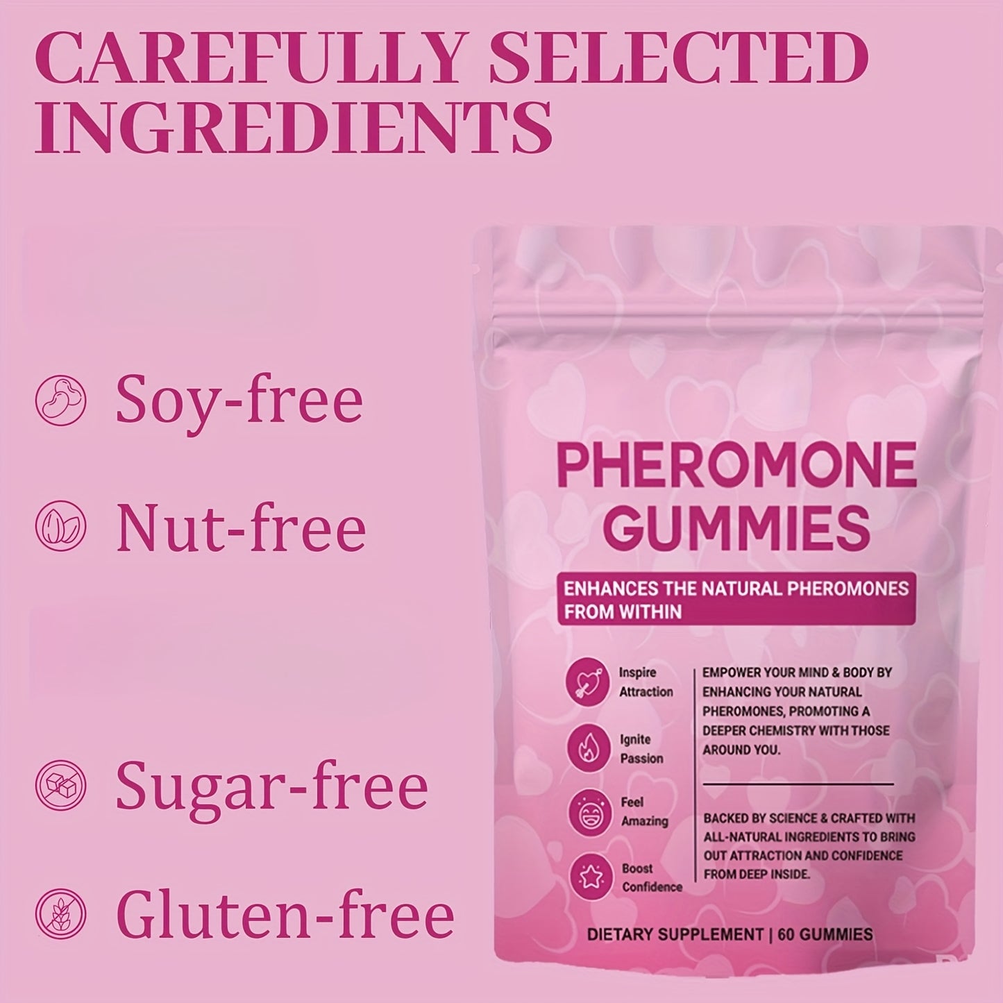 Women's Pheromone Gummies - Attraction & Confidence Booster