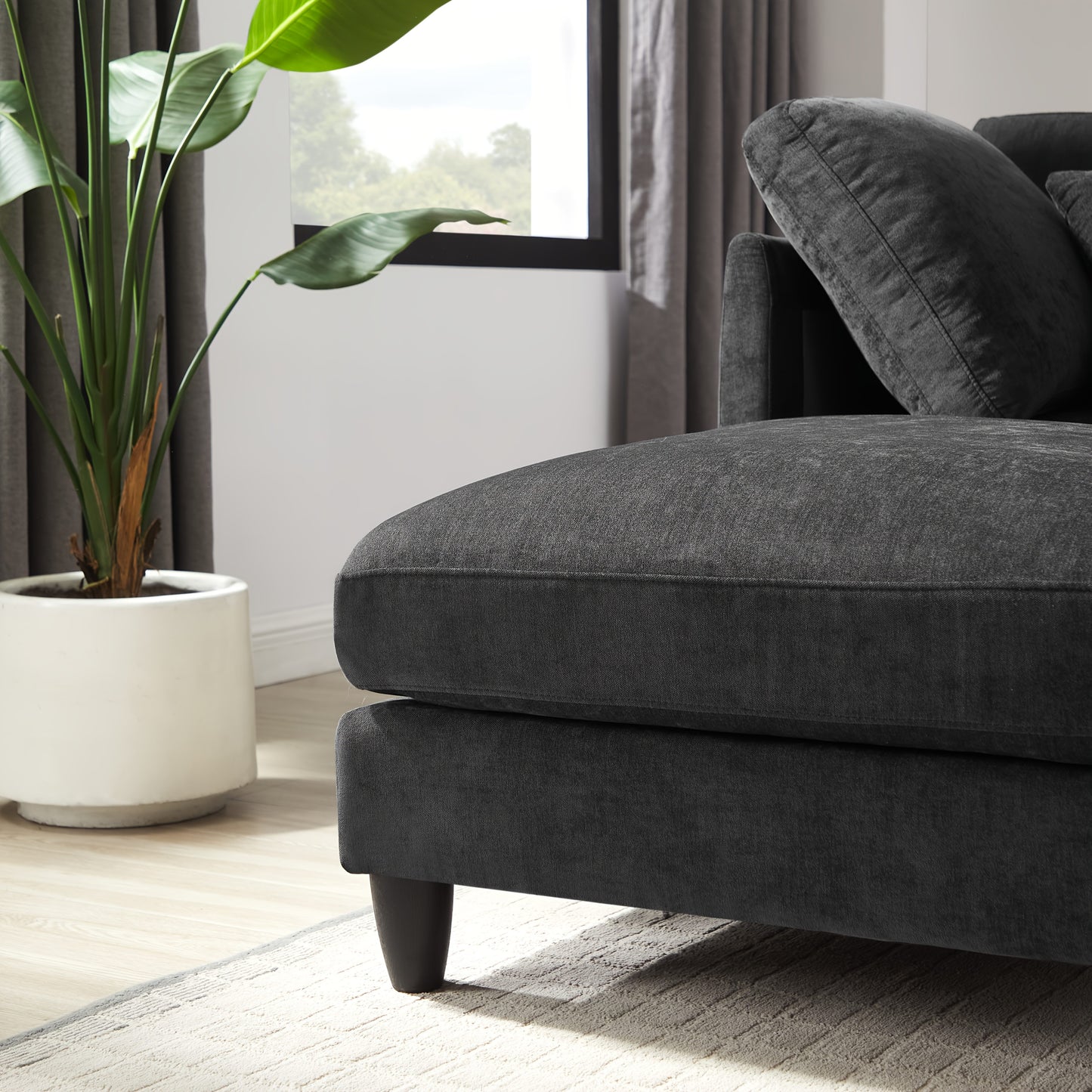 7-Seater Upholstered Sectional Sofa