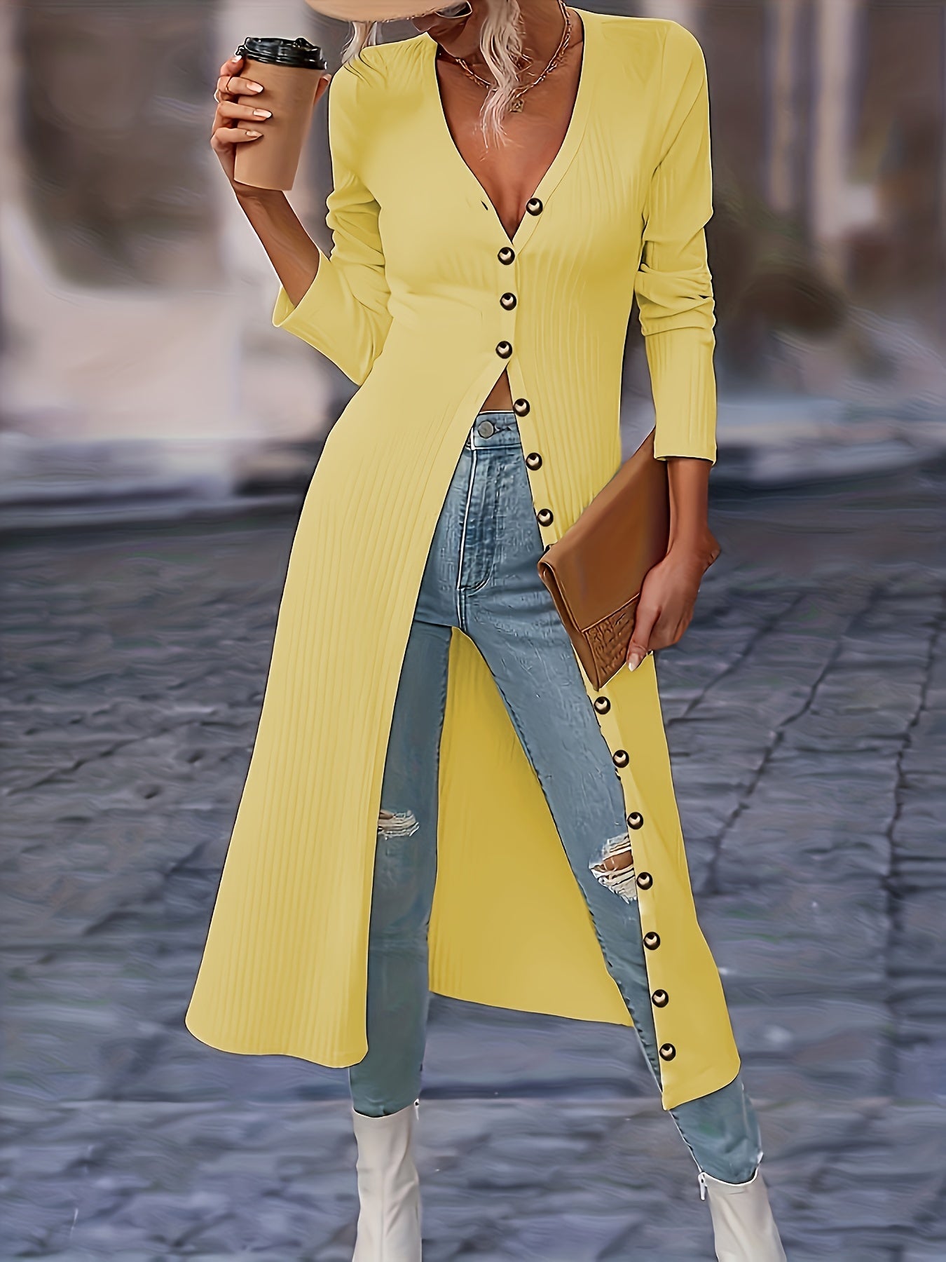 Minimalist Elegant Long Cardigan