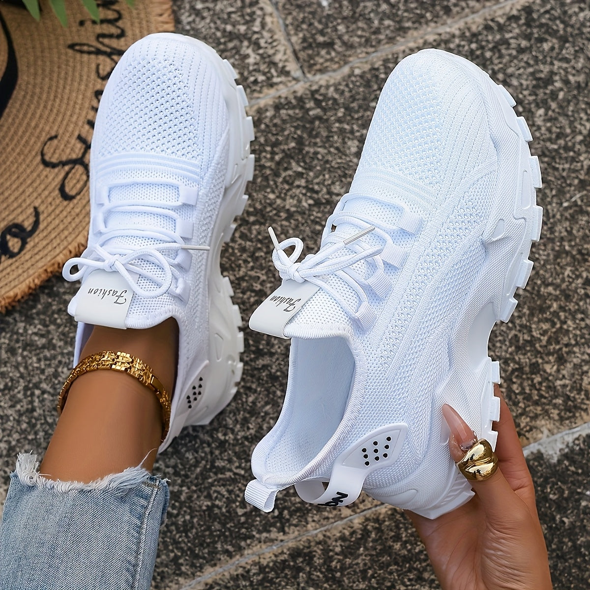 Women's Breathable Knit Running Shoes