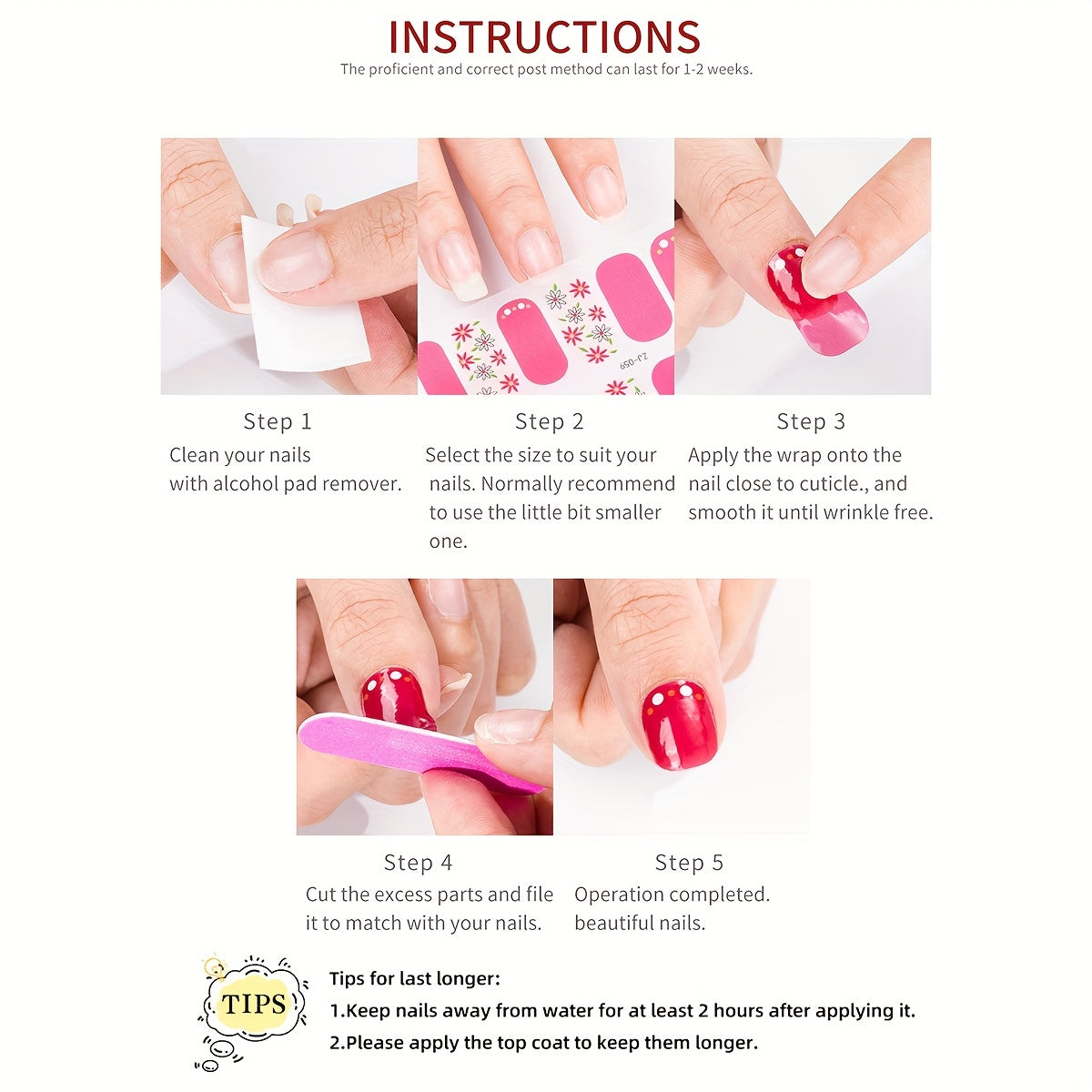 8 Sheets Pink Nail Glitter Self-Adhesive Gel Nail Stickers, Suitable for Women's Home DIY Self-use Nail Art Supplies Nail Art Kit