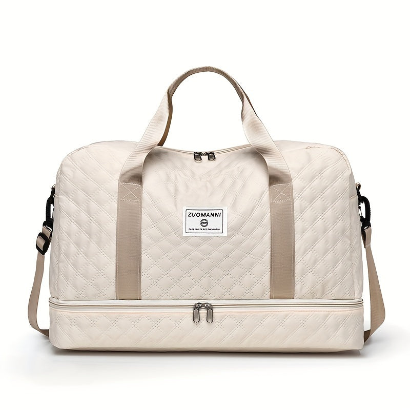 Lightweight Quilted Diamond Pattern Travel Backpack