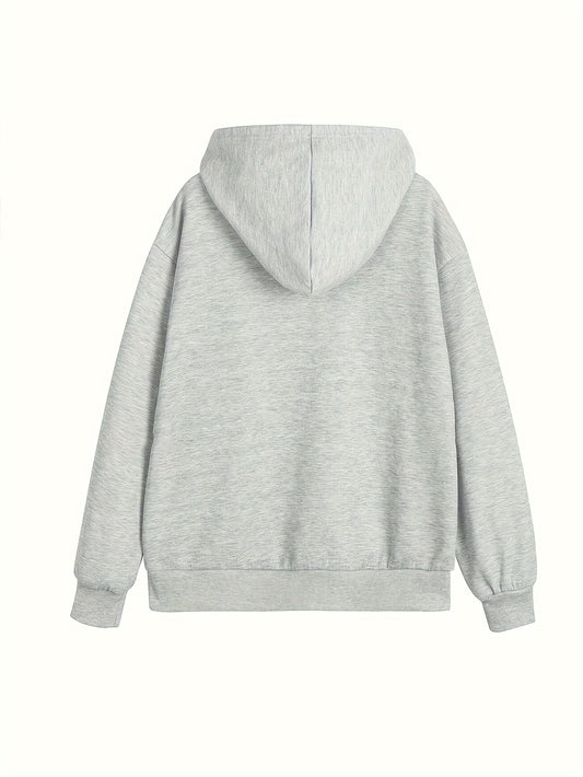 Elegant Women's Hoodie with Harvard Letter Print