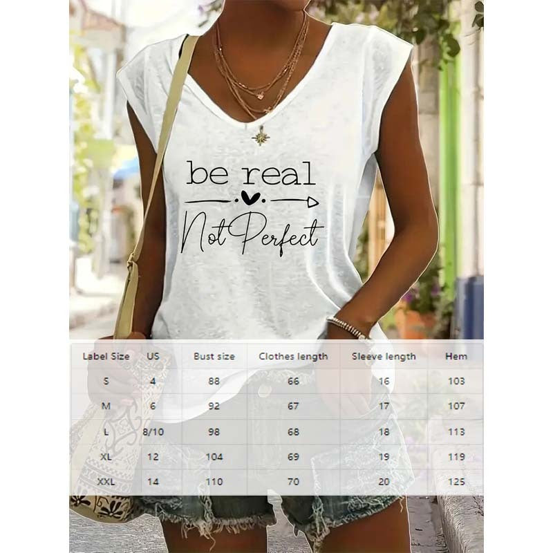 Women's V-Neck Casual Printed Short Sleeve T-Shirt