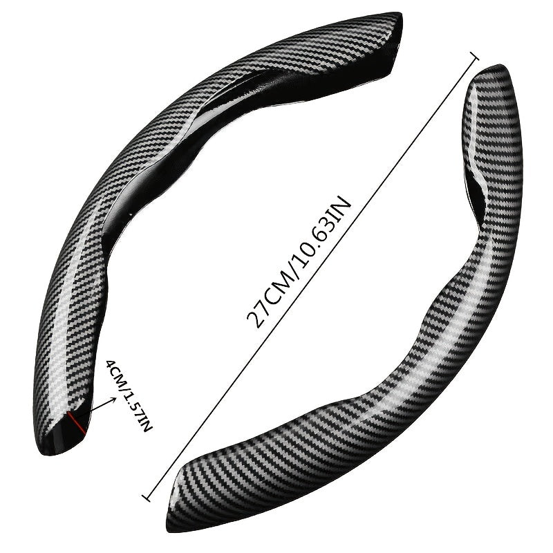 Non-Slip Carbon Fiber Steering Wheel Cover!