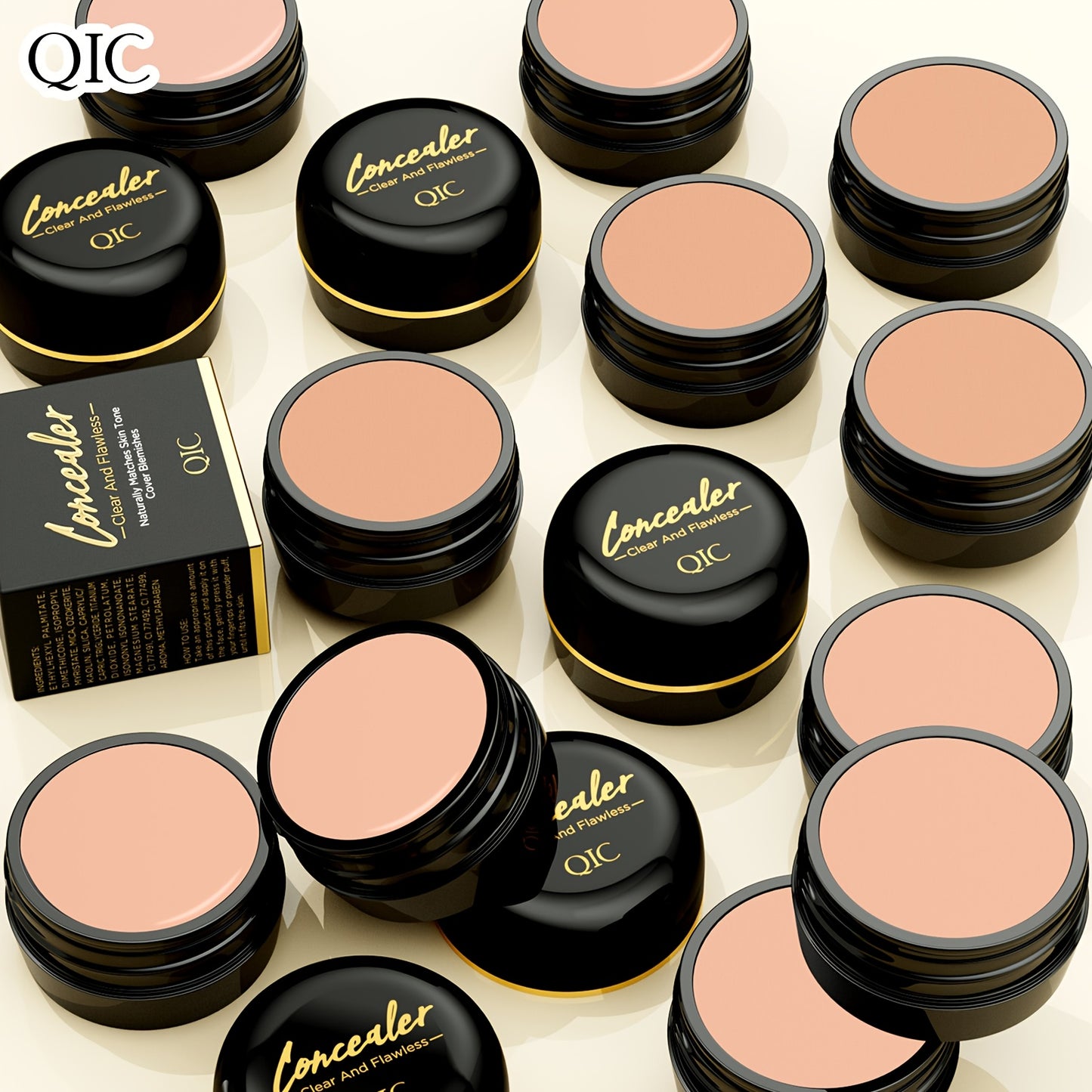 2pcs QIC Full Coverage Concealer Creams