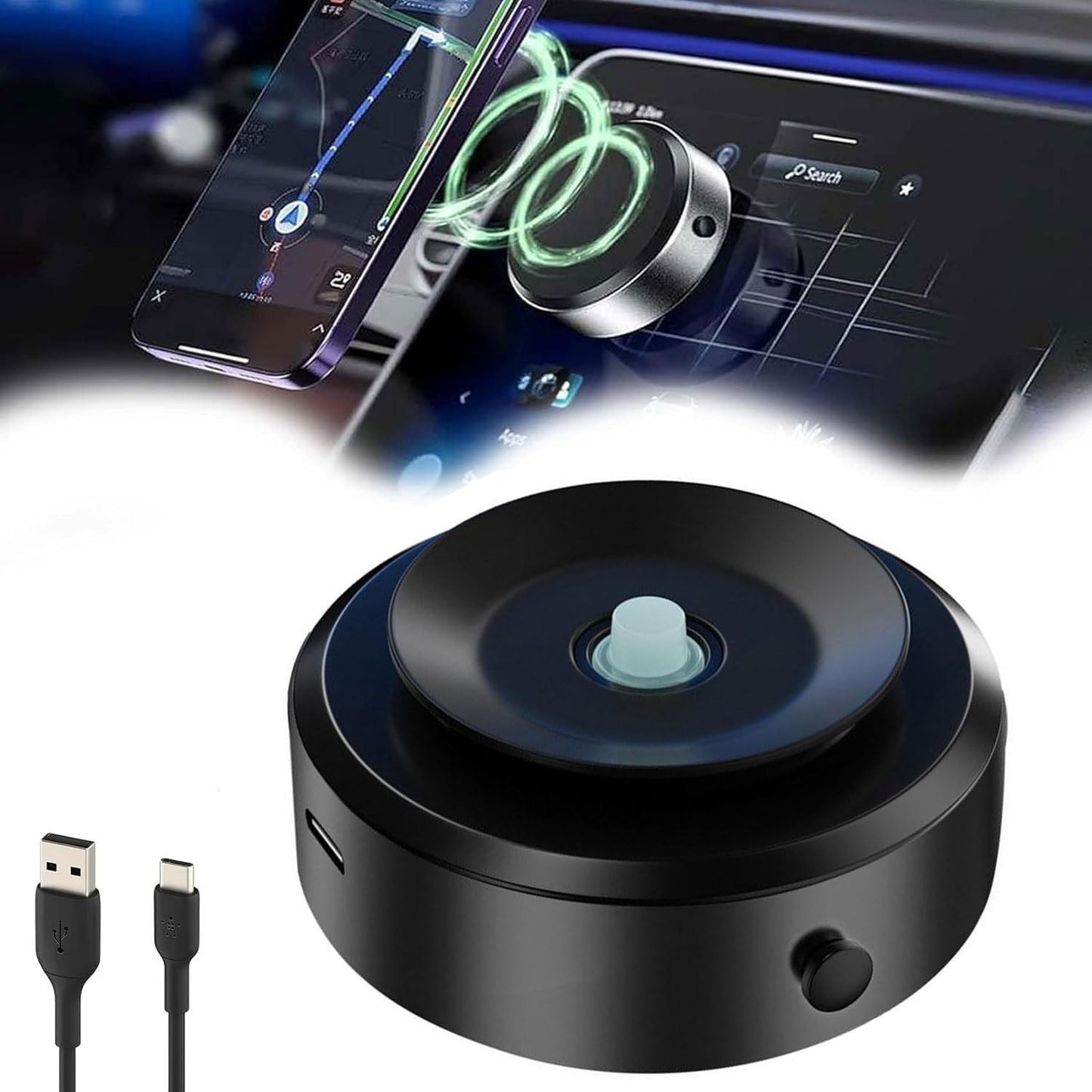 Double-Sided Car Mount Magnetic Phone Holder