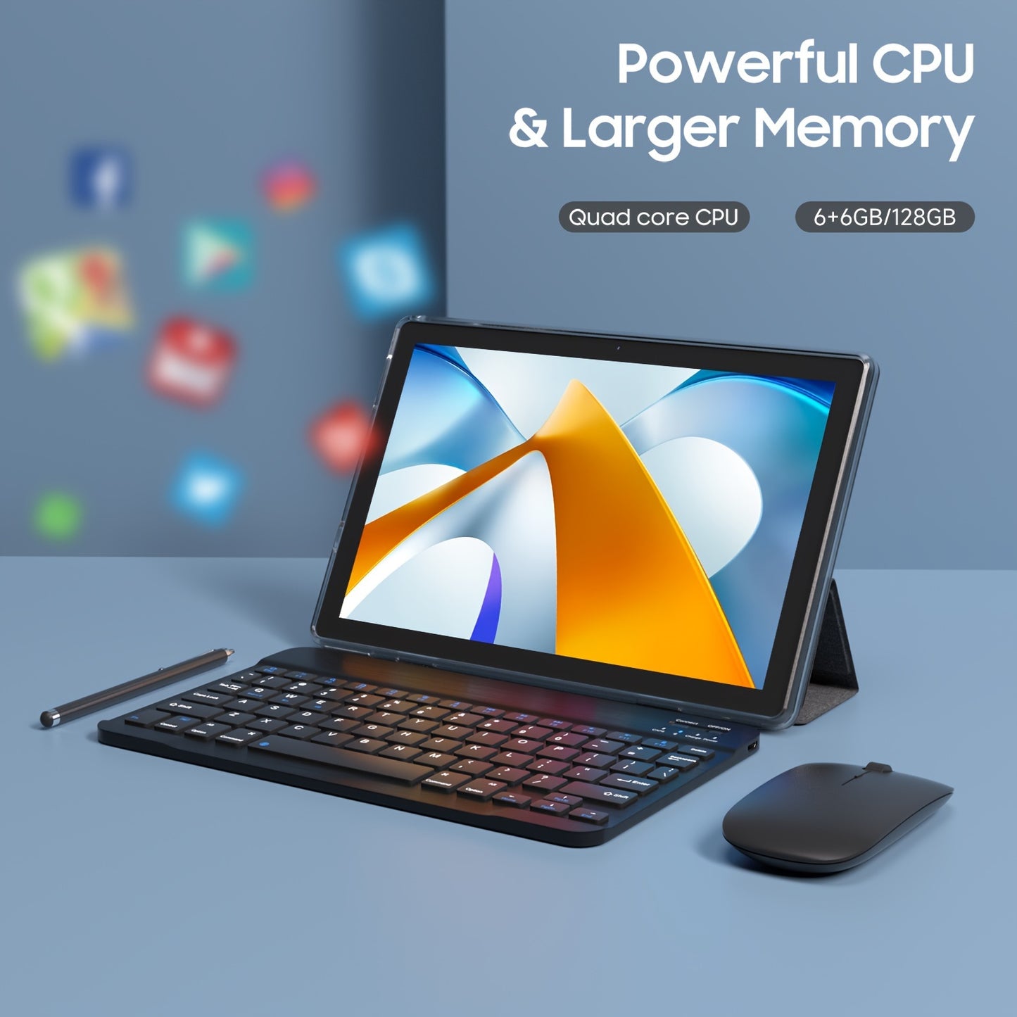 2024 New Android 13 Tablet | 10-inch 6GB+6GB RAM + 128GB ROM + 1TB Expansion