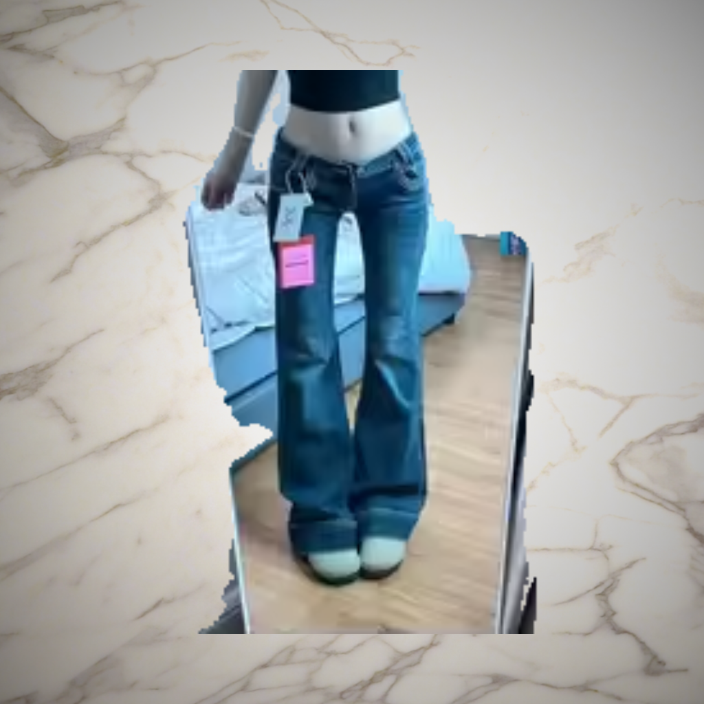 Vintage Y2K Jeans High Street Low-Waisted Jeans