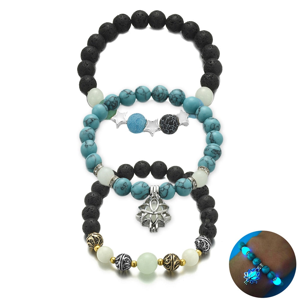 Glowing Lotus Healing Bracelet