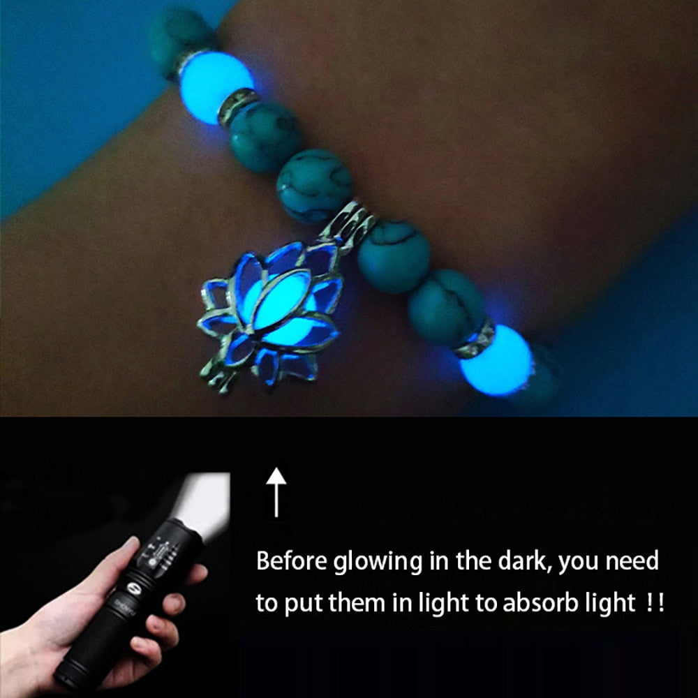 Glowing Lotus Healing Bracelet