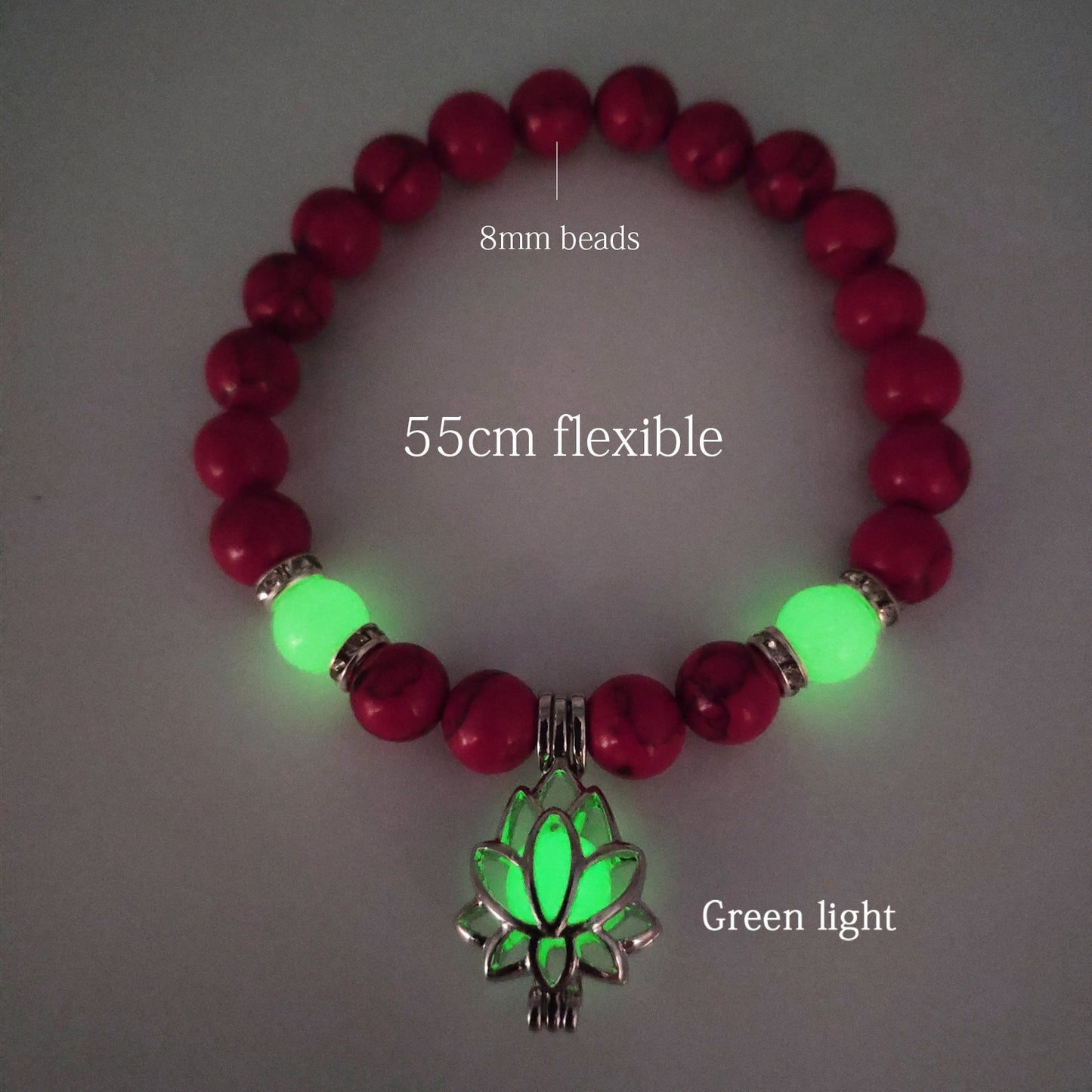 Glowing Lotus Healing Bracelet