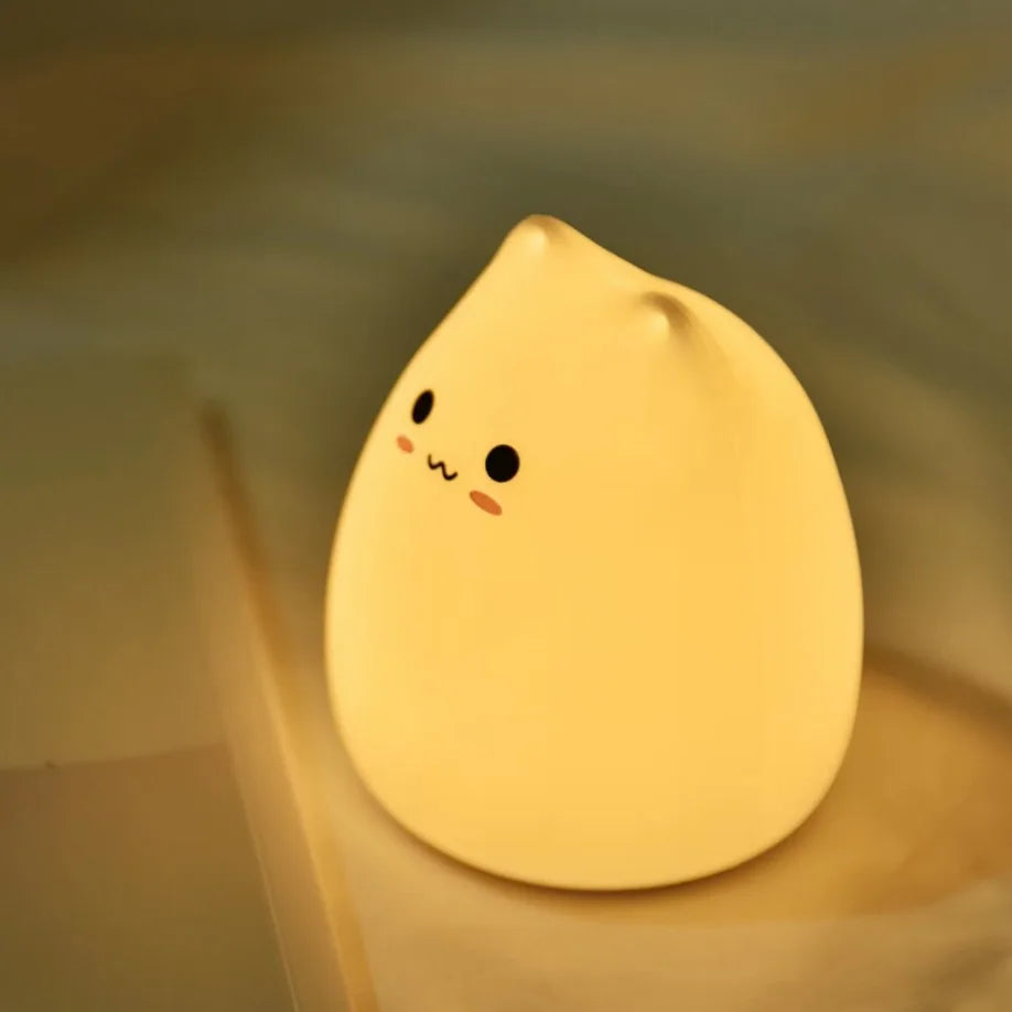Portable Soft Silicone Cute Cat LED Night Light