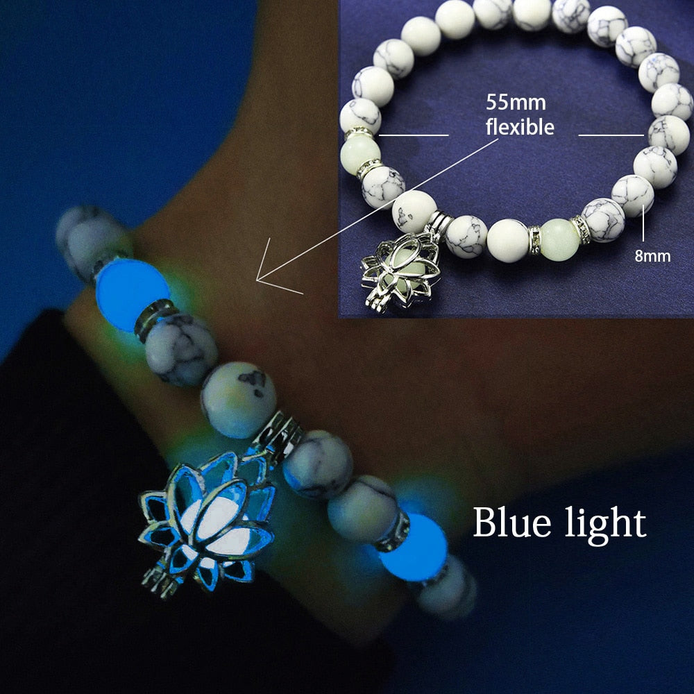 Glowing Lotus Healing Bracelet