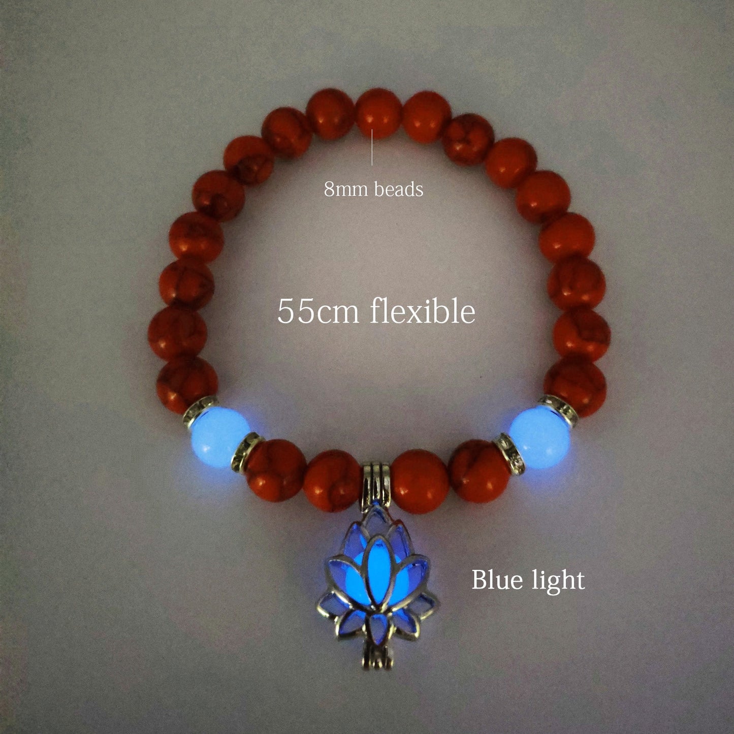 Glowing Lotus Healing Bracelet