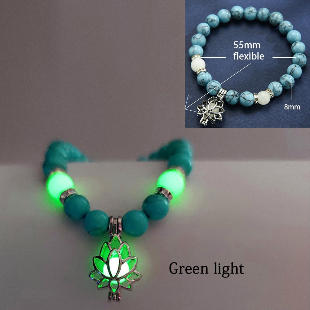 Glowing Lotus Healing Bracelet