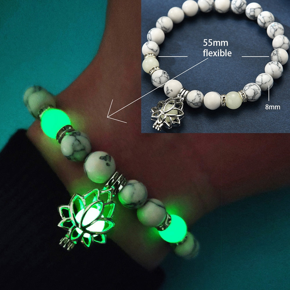Glowing Lotus Healing Bracelet