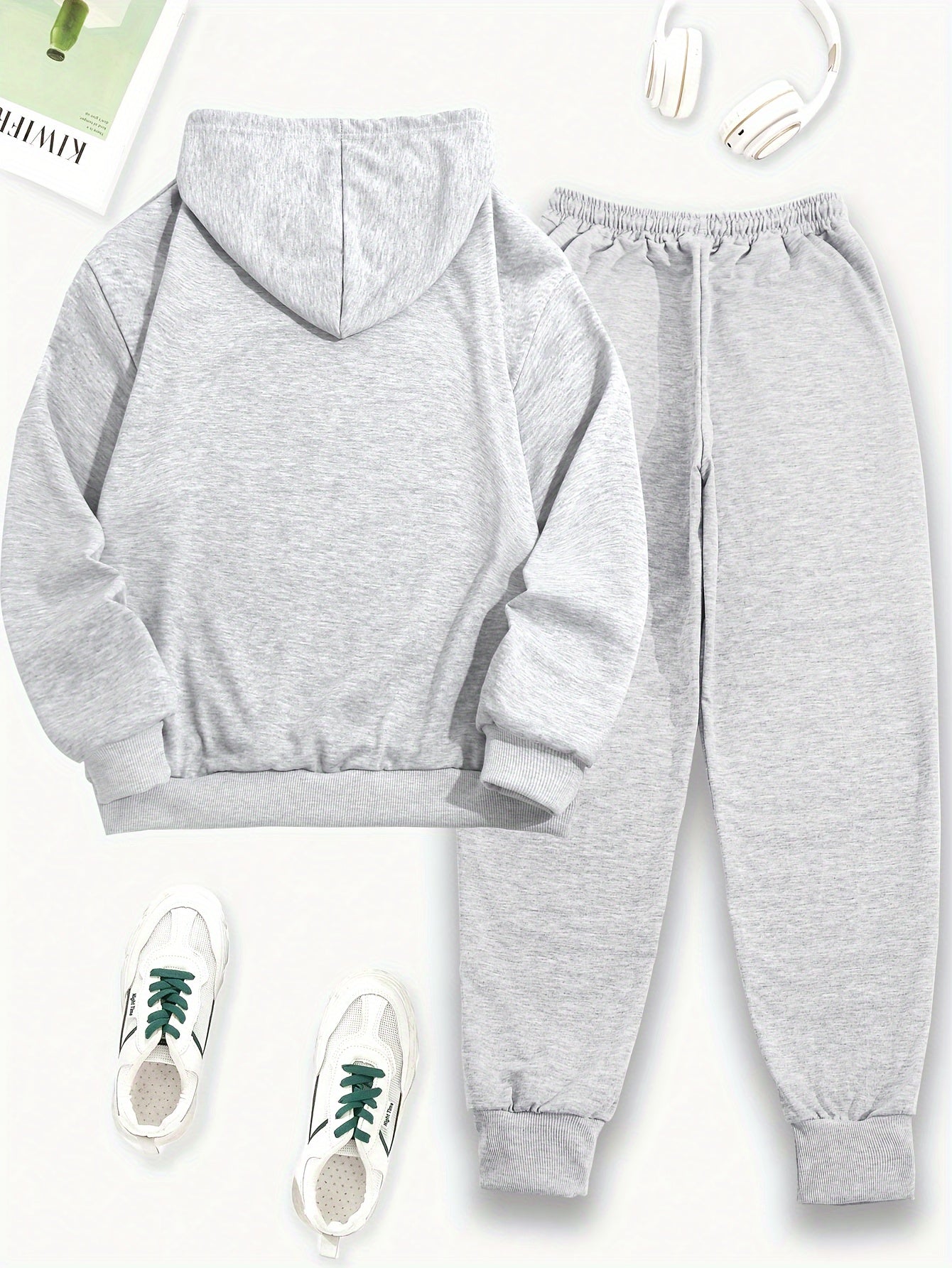 Women's 2pcs Los Angeles USA Printed Hoodie and Sweatpants Set