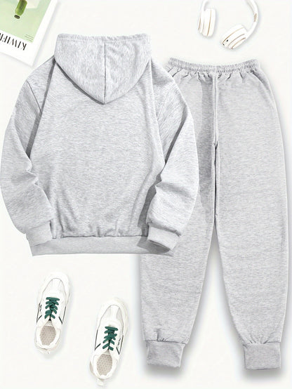 Women's 2pcs Los Angeles USA Printed Hoodie and Sweatpants Set