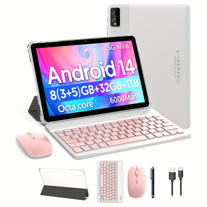 2025 Android 14 10-Inch Tablet with 8GB RAM