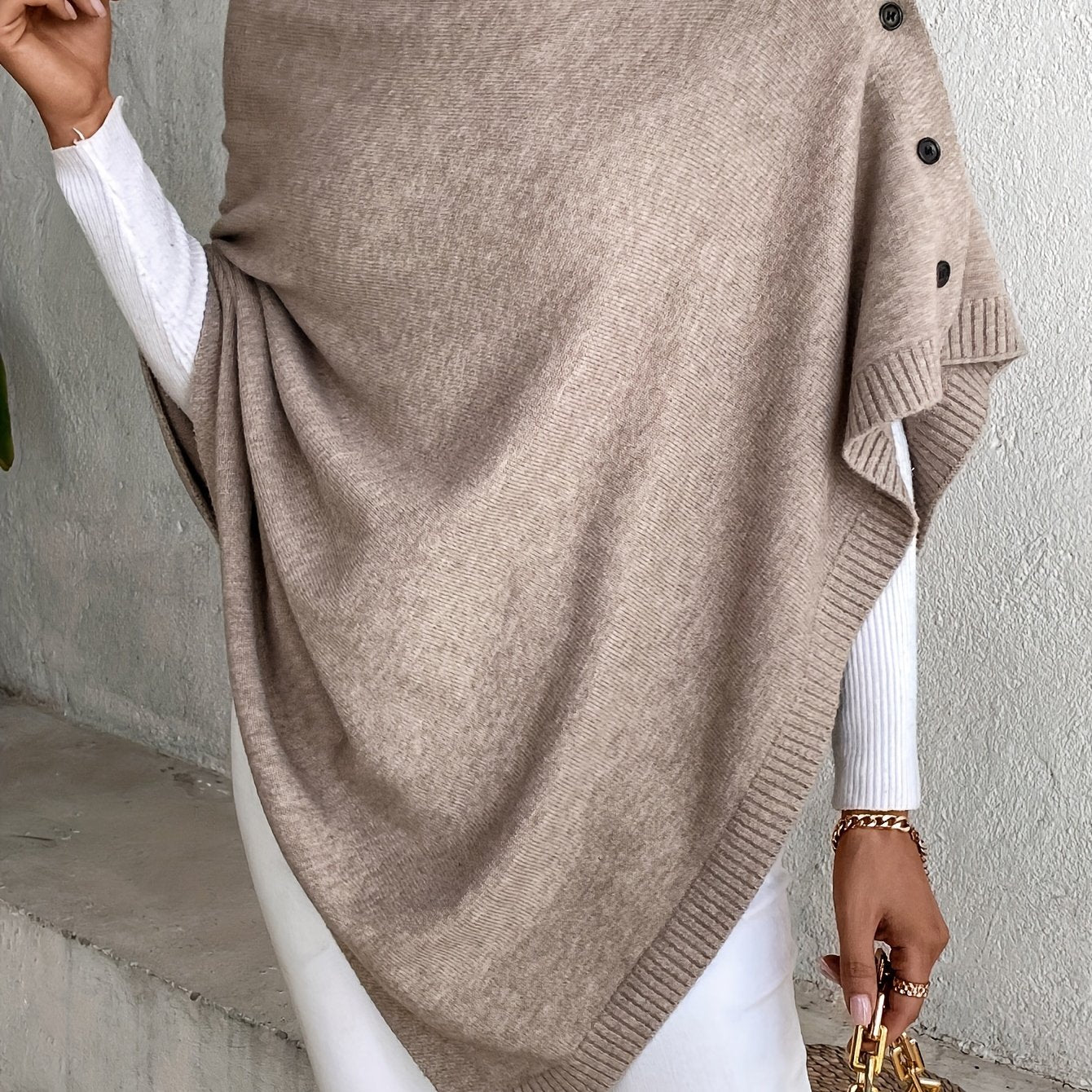 Elegant Stylish Solid Color with Buttons
