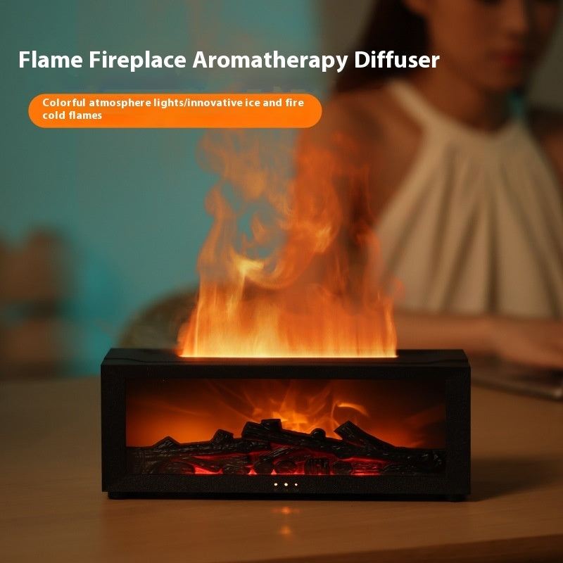 New 3D Flame Fireplace Aromatherapy Machine