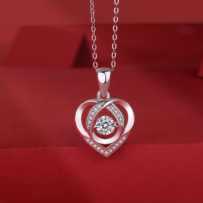 Heart To Have Your Diamond Pendant Necklace Set With Mosan Diamond