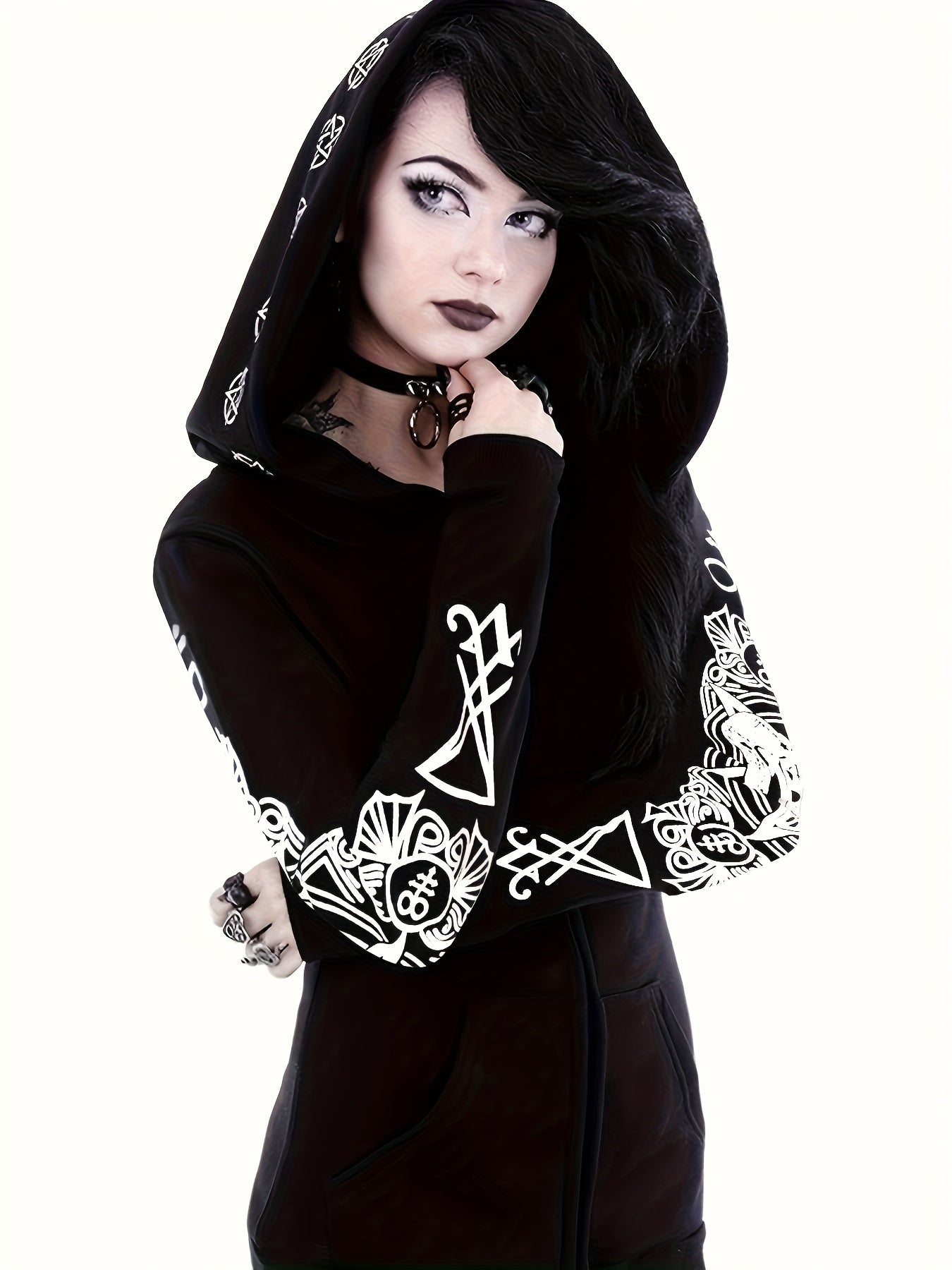 Women's Punk Style Hoodie
